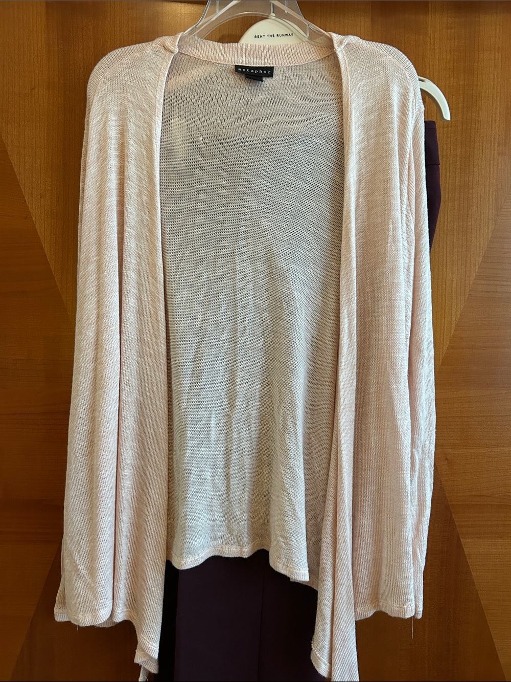 Metaphor Blush Open-Front Cardigan